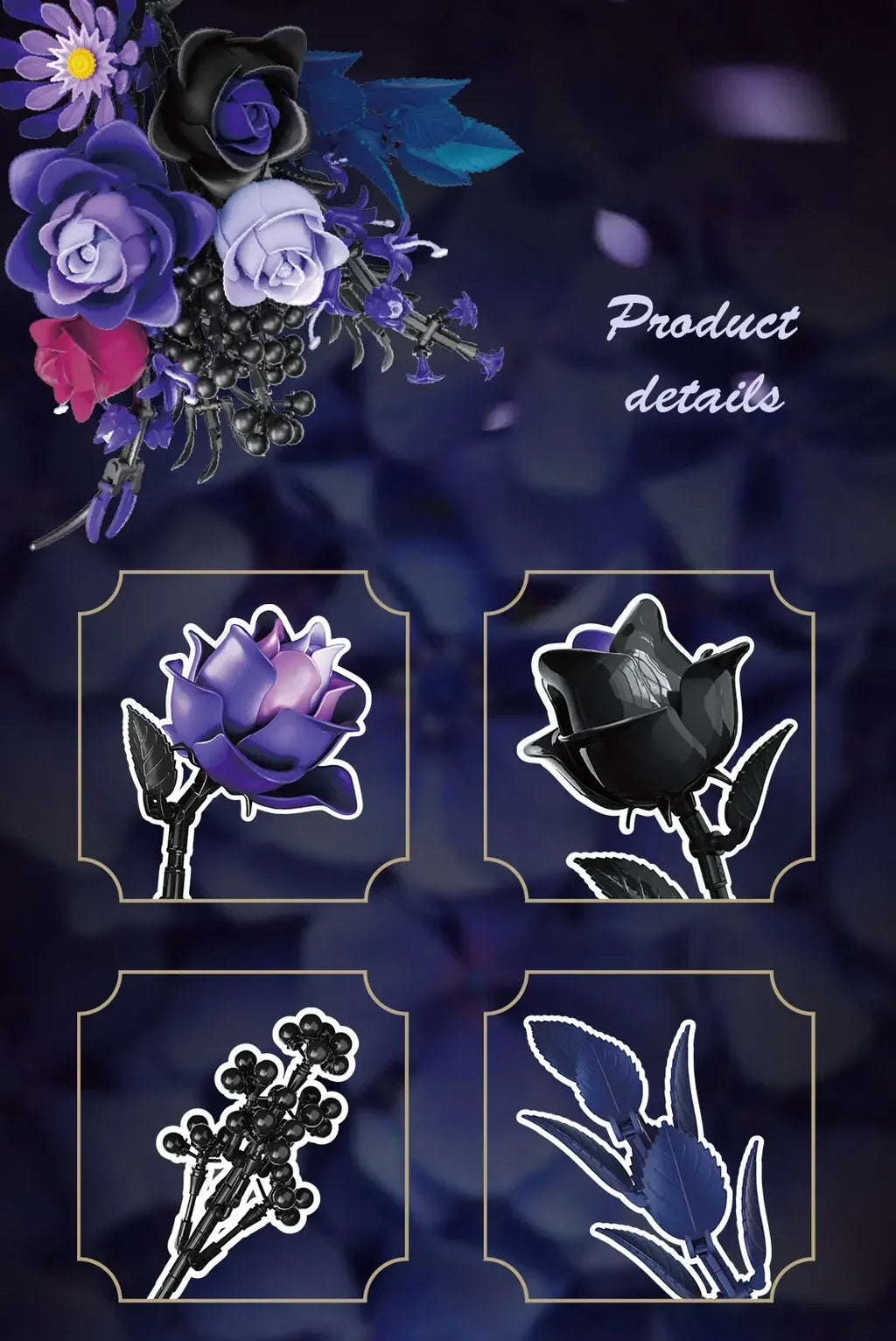 fleur en briques de construction