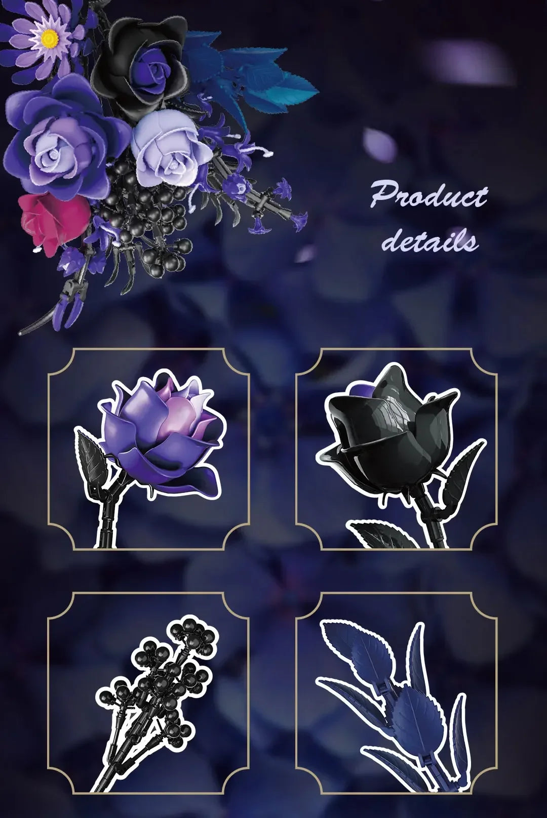 fleur en briques de construction