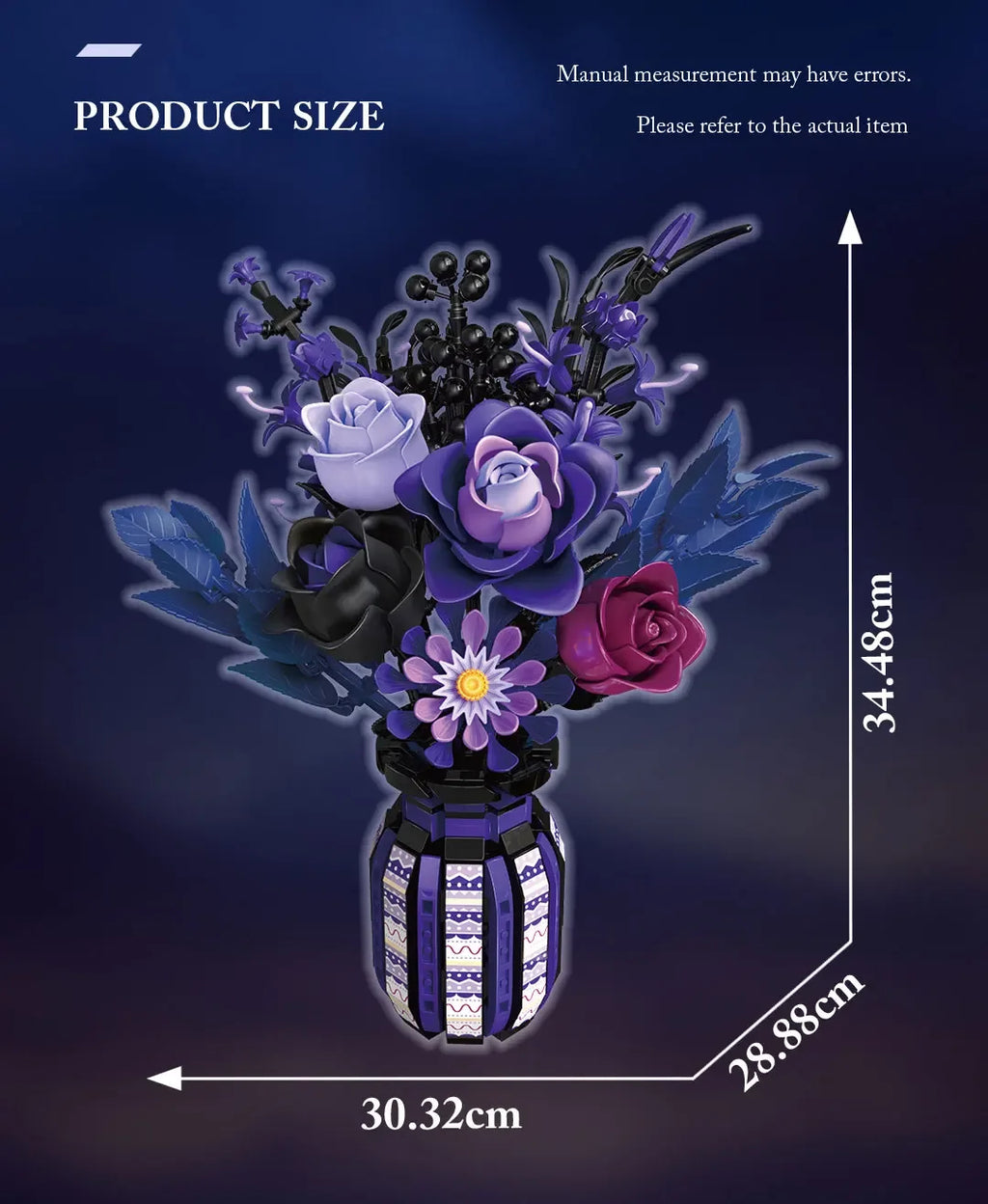 fleur en briques de construction