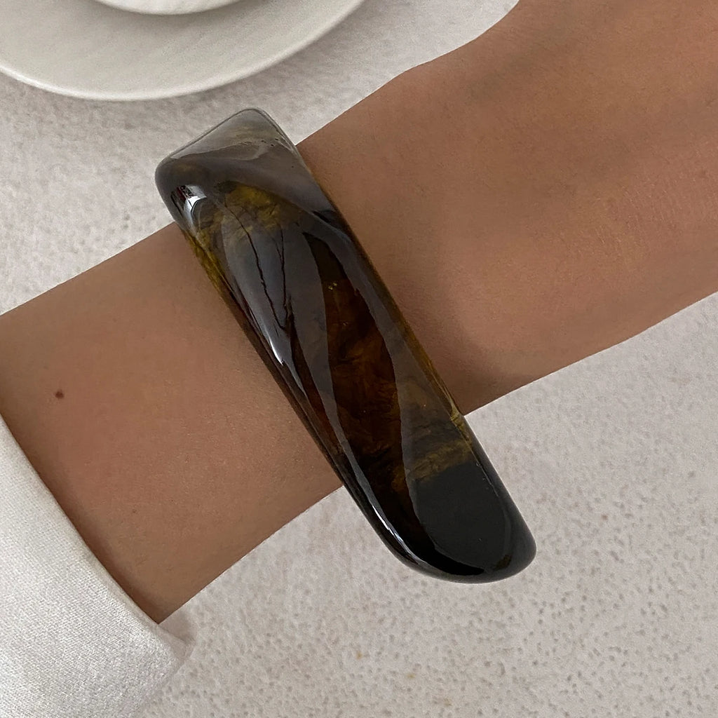 bracelets pour femmes en résine et or