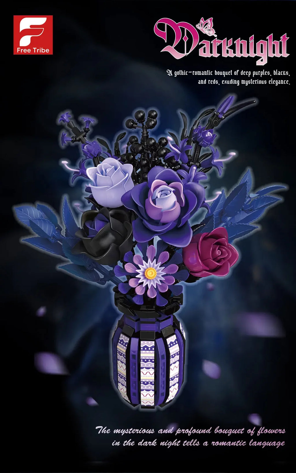 fleur en briques de construction