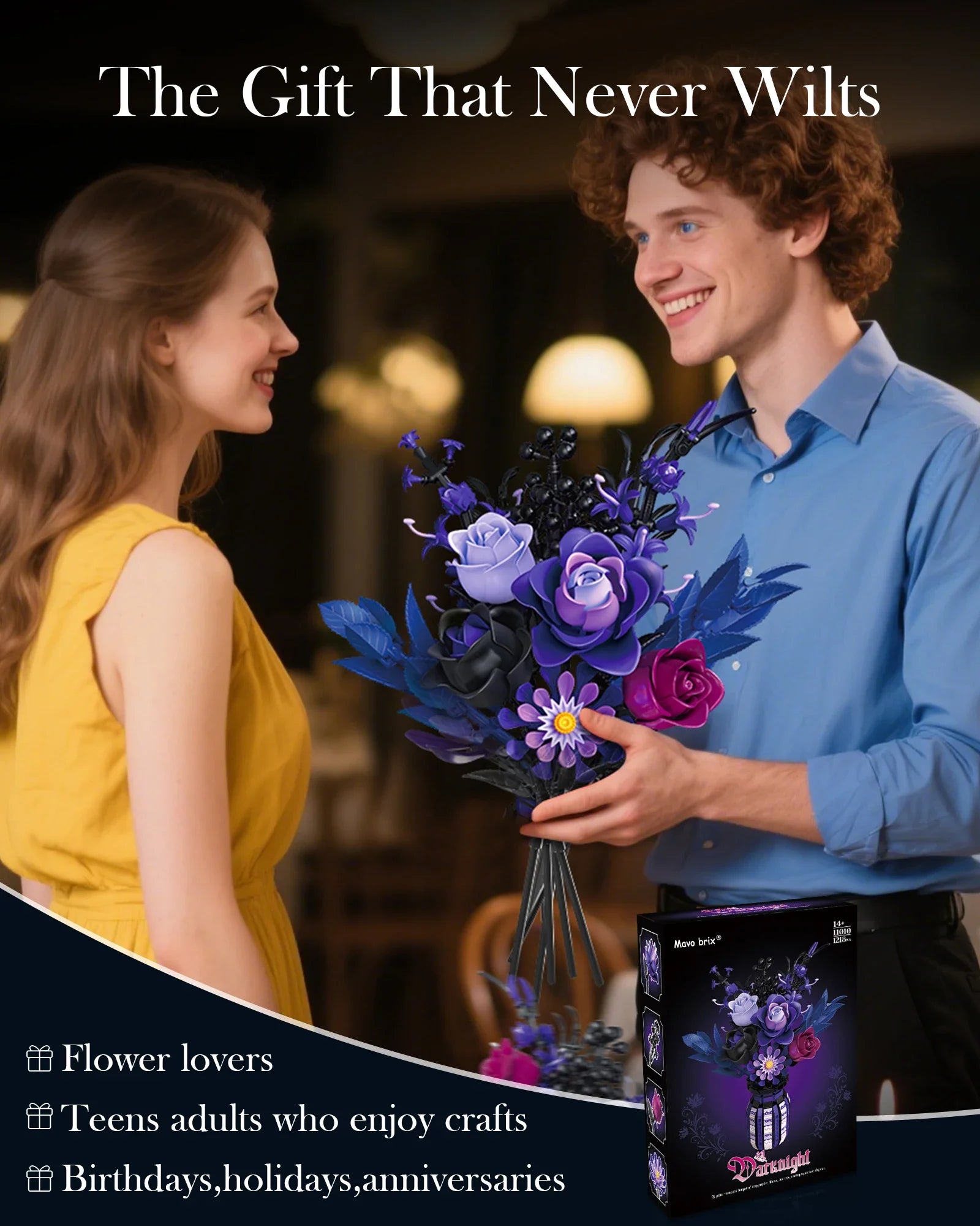 fleur en briques de construction