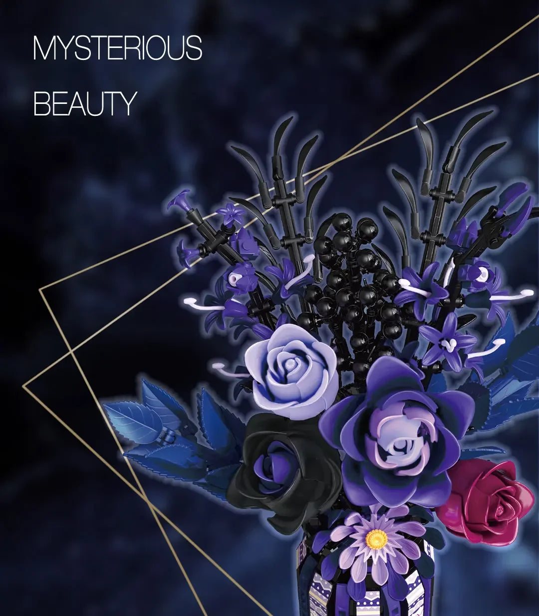 fleur en briques de construction